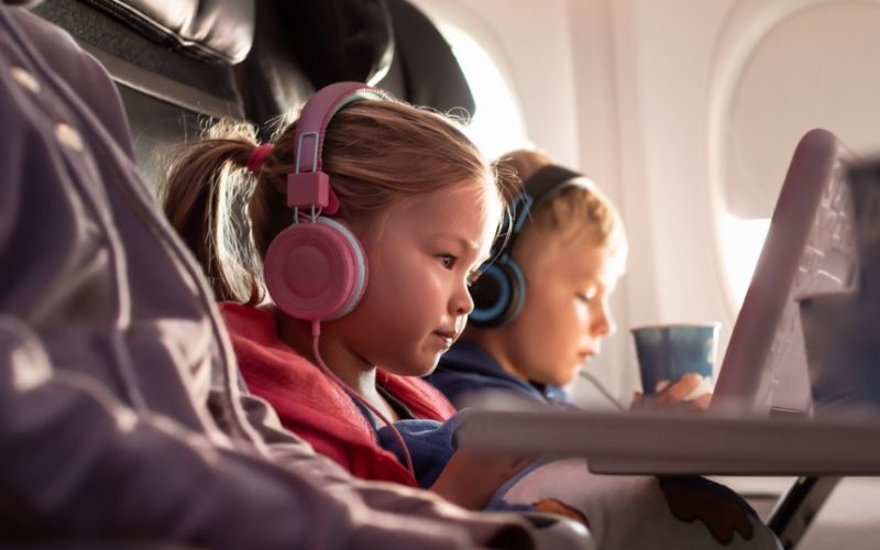 Vliegen met kinderen